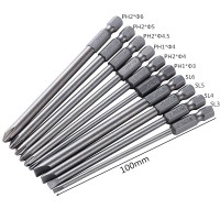 10PCS Slotted Phillips screwdriver combination 100mm screwdriver S2 material